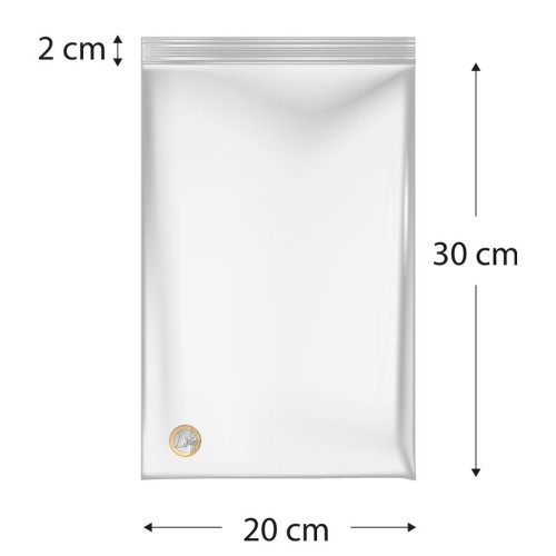 Bolsa Transparente de polietileno con autocierre de 20 x 30cm (100 uds)